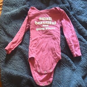 Okie Dokie Pink Long Sleeve Bodysuit